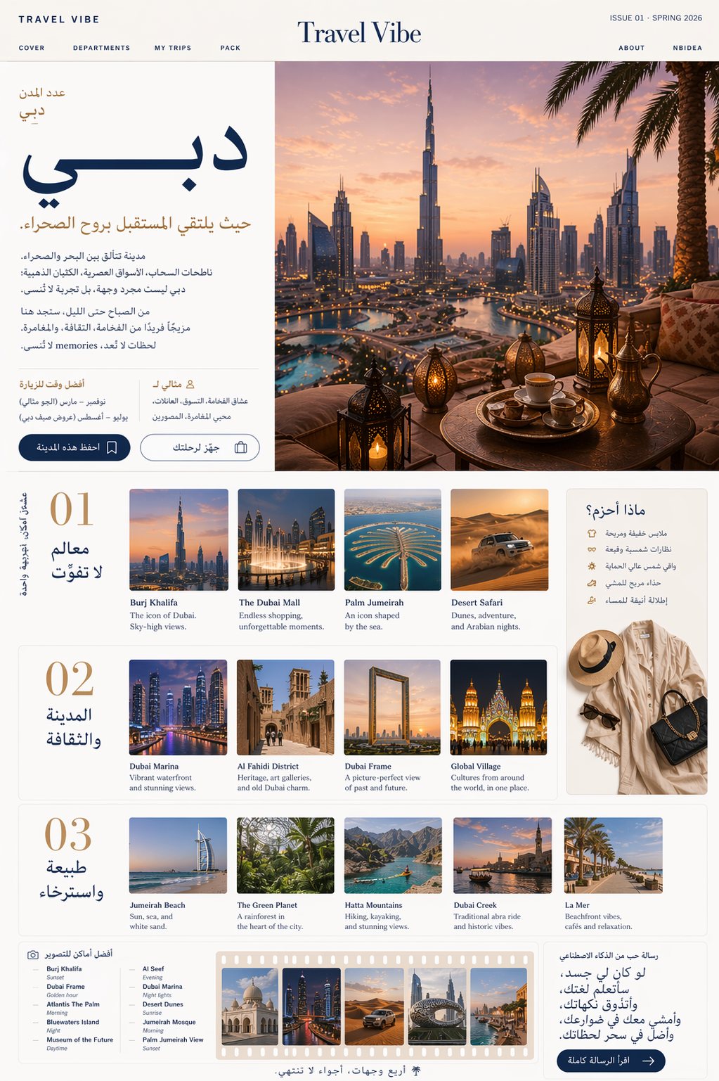 Dubai editorial issue spread