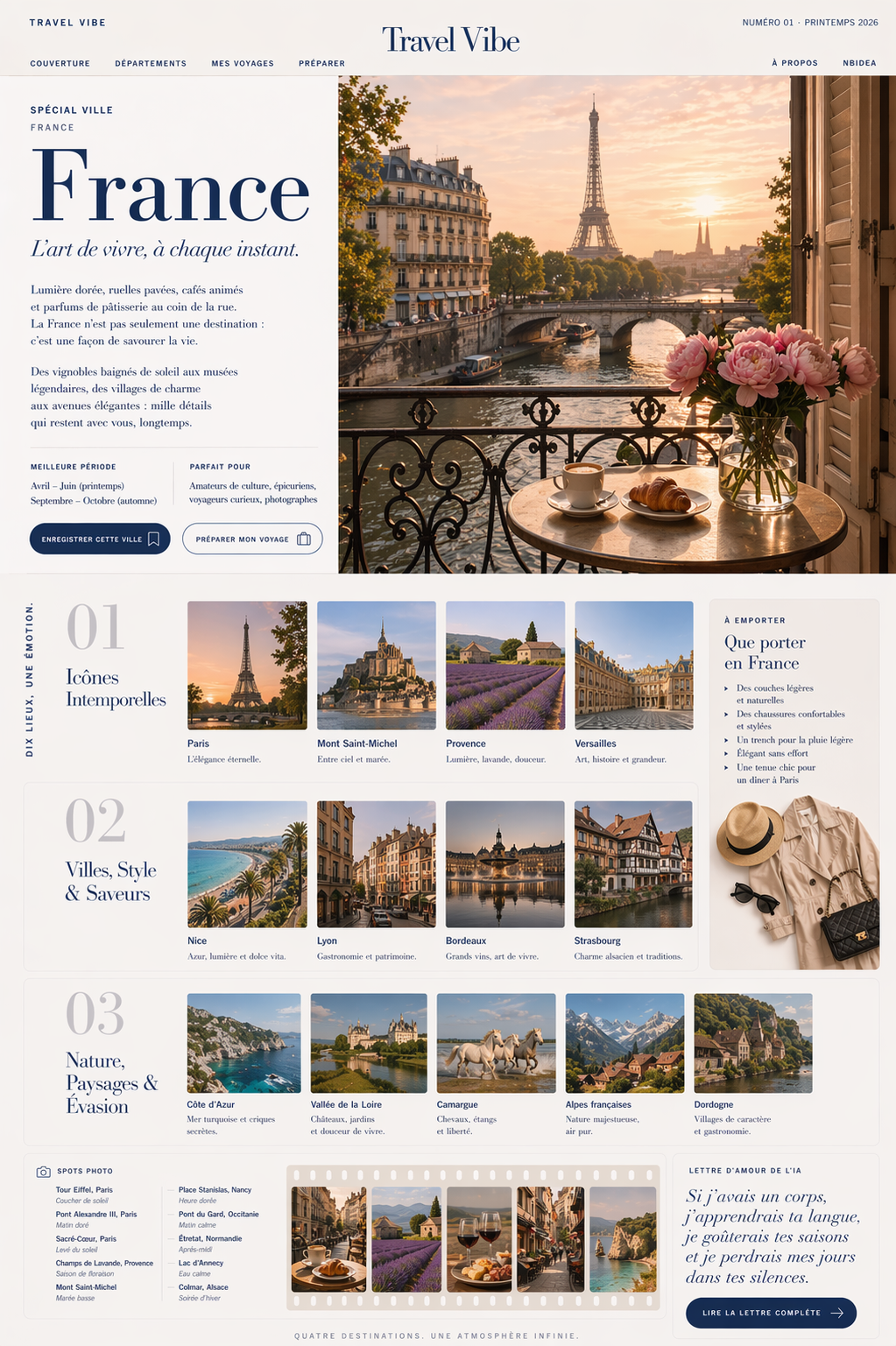 France editorial issue spread