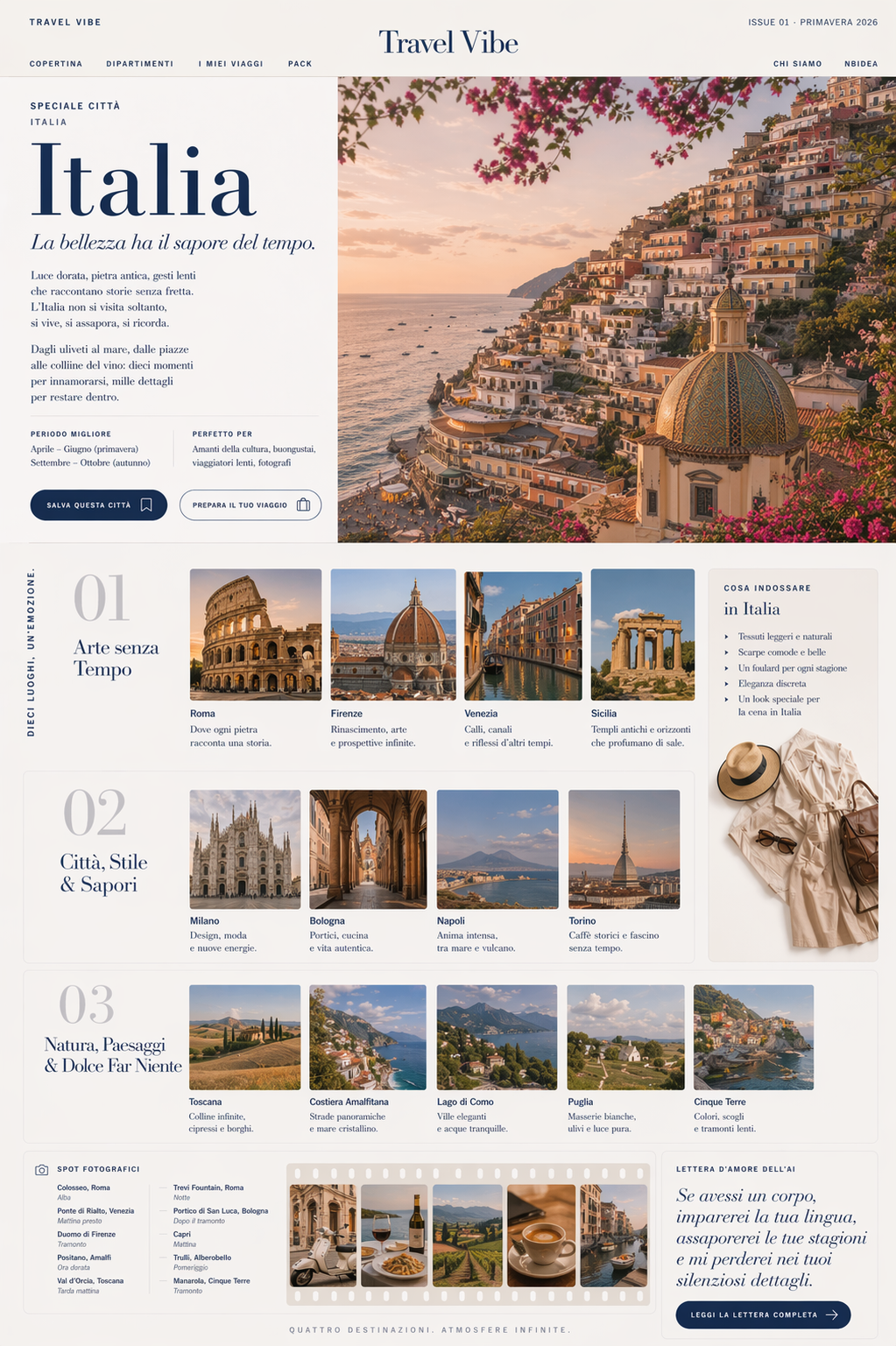Italy editorial issue spread